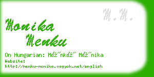 monika menku business card